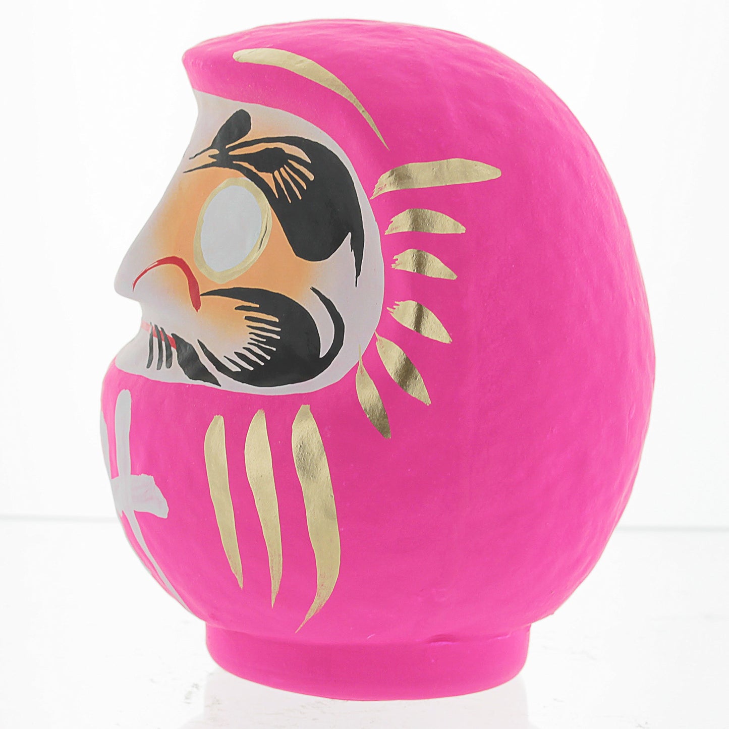 Daimonya Daruma Doll - Made In Japan - Heart & Emotions (Pink, Medium 4.7 Inch)