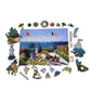 Wooden Jigsaw Puzzle For Adults - Uniquely Shaped Pieces - Made In The Usa By Foxsmartbox - 205 Pieces - The Garden At Sainte-Ad