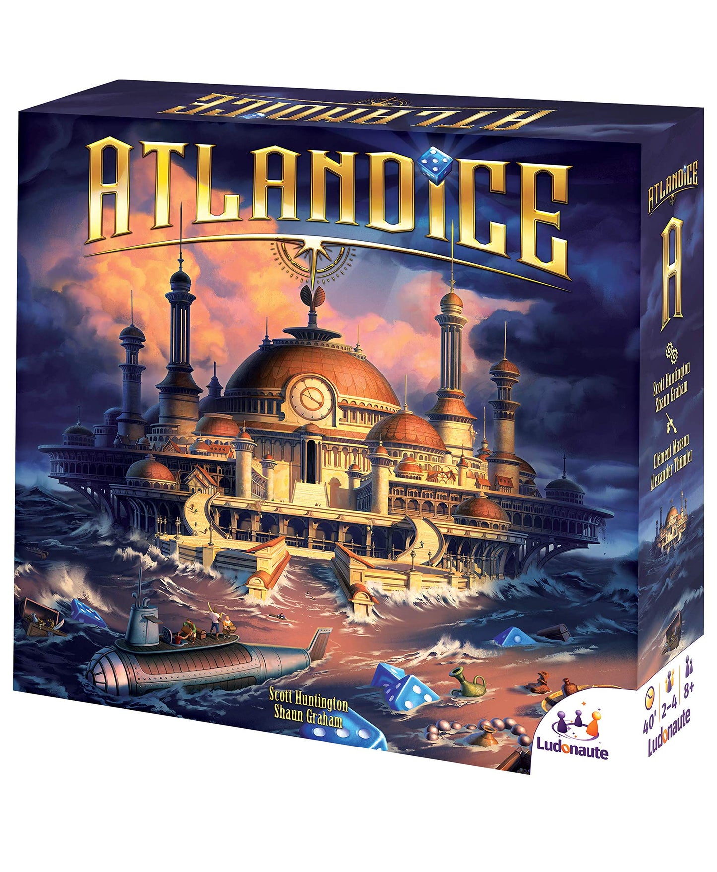 Ludonaute Atlandice - Multicolor Cardboard Board Game, Model B07BHM2P8D