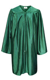 Gradplaza Shiny Choir Robe Kindergarten Preschool Graduation Gown Shiny Graduation Gown For Kids Forest Green Size 30