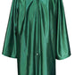 Gradplaza Shiny Choir Robe Kindergarten Preschool Graduation Gown Shiny Graduation Gown For Kids Forest Green Size 33
