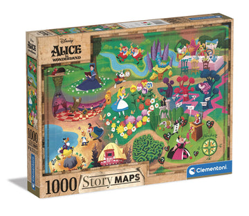 Clementoni Alice In Wonderland 39667 Jigsaw Puzzle, Medium, Pack Of 1000, Multi-Colour
