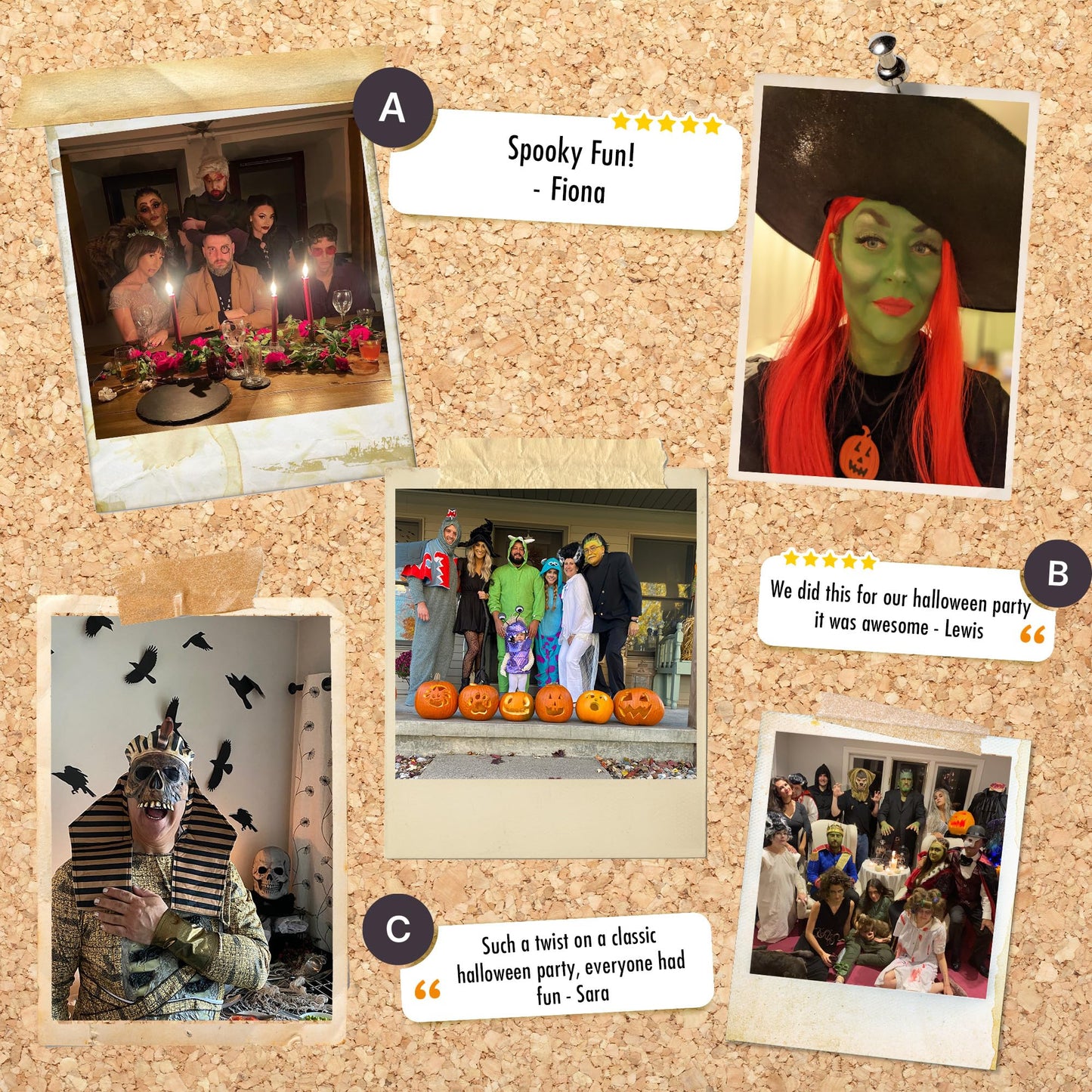 Replay-Able Haunted House Murder Mystery Dinner Party Game For Up To 20 Adults - Host A Halloween Dinner Party Game Night - Clas