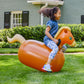 HearthSong Hop N Go Inflatable Bouncy Horse for Kids 5+, Vinyl Ride-On Toy, 1 Pack, Horse Color, Model 733964