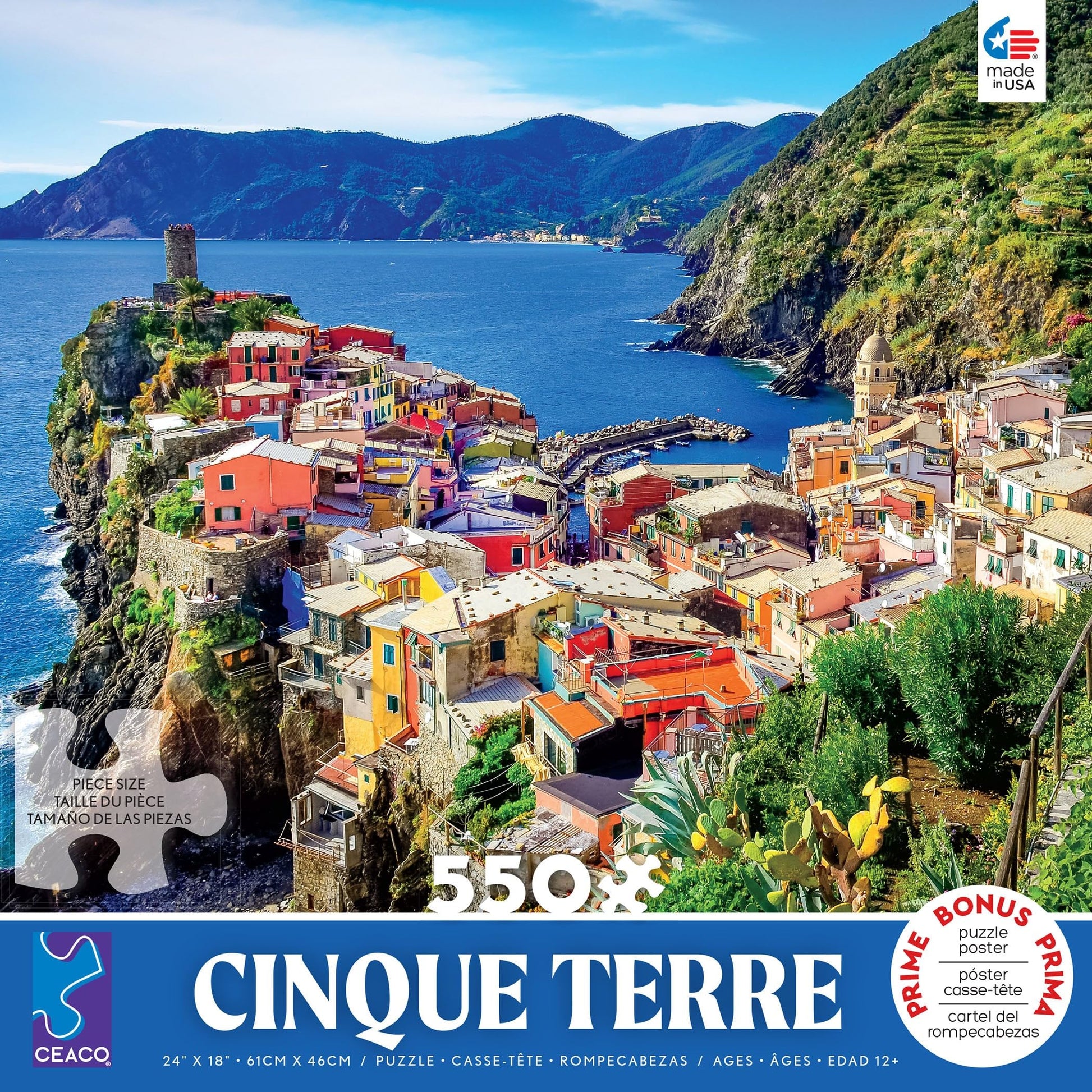 Ceaco - Around The World - Cinque Terre - 550 Piece Jigsaw Puzzle