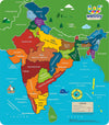 Webby Wooden Educational India Political Map States Capital Learning, Board Puzzle For 4, 5, 6, 7, 8 Year Old Kids