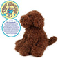 TigerHart 12-Inch Plush Labradoodle Stuffed Animal - Multicolor, Polyester