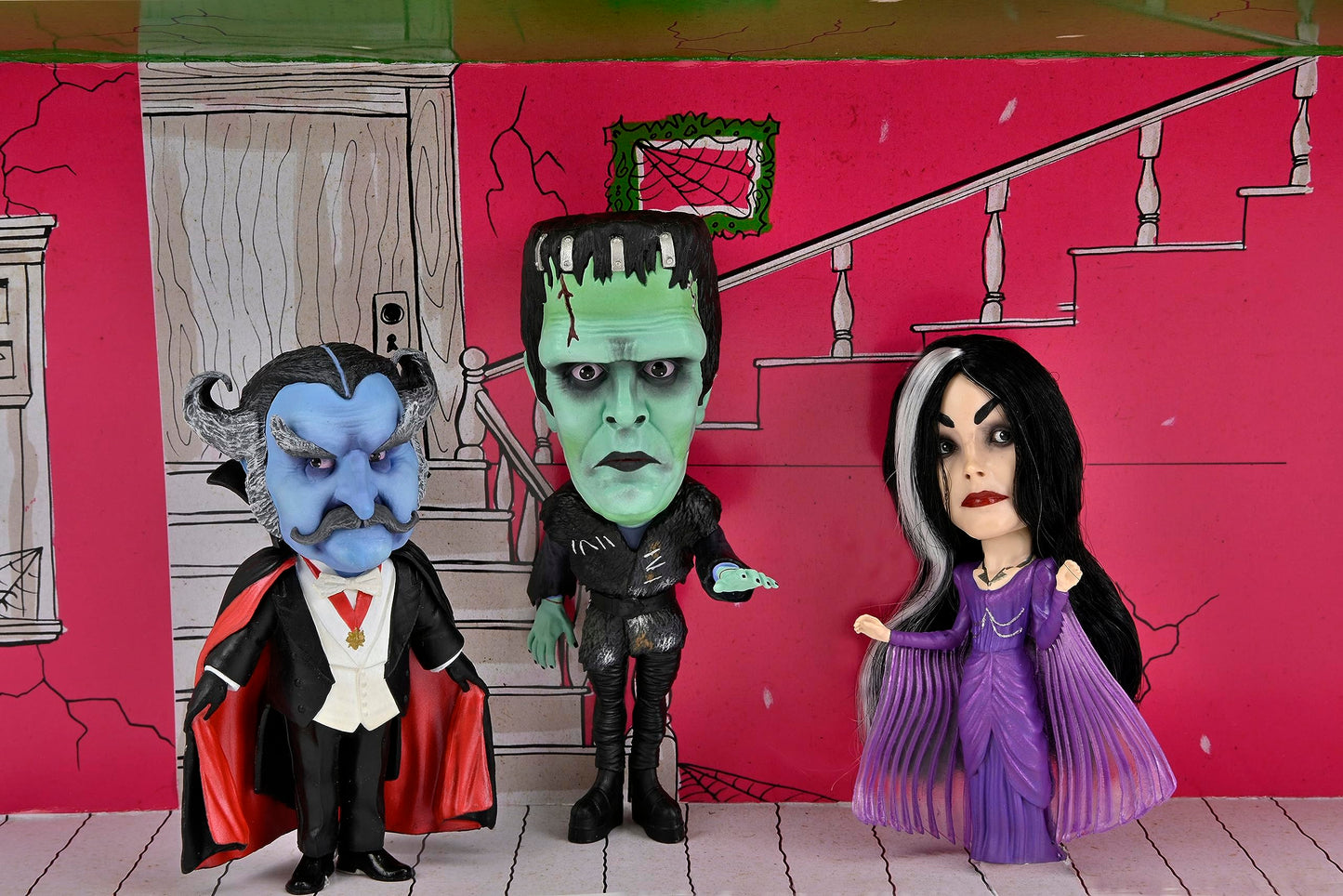 Neca Rob Zombie’S The Munsters – Stylized Figures - Little Big Head 3-Pack