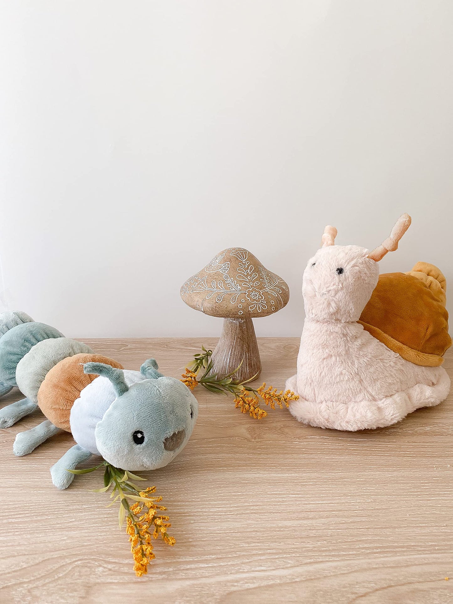 MON AMI Twiggy The Caterpillar Stuffed Animal - 12'  Soft & Cuddly  Use as Toy or Nursery Room D?cor  for Kids of All Ages