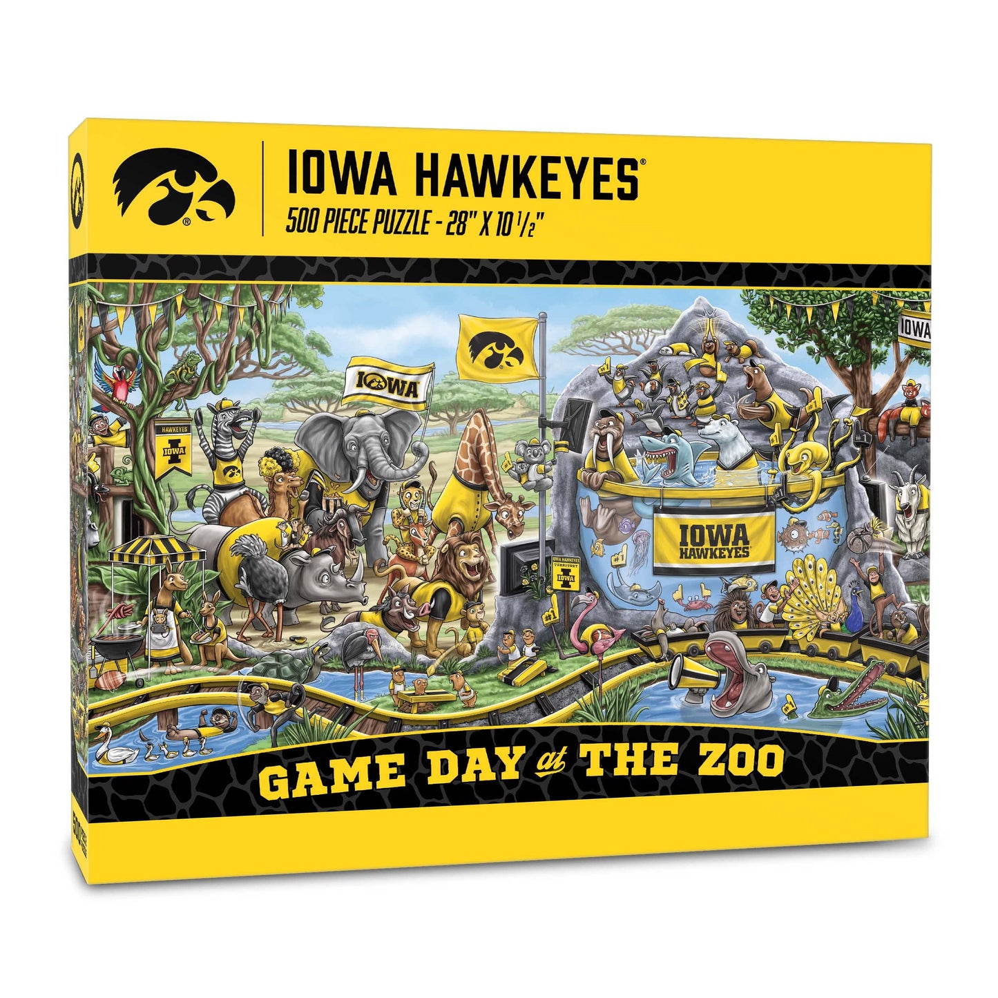 YouTheFan NCAA Iowa Hawkeyes Game Day at The Zoo 500pc Puzzle