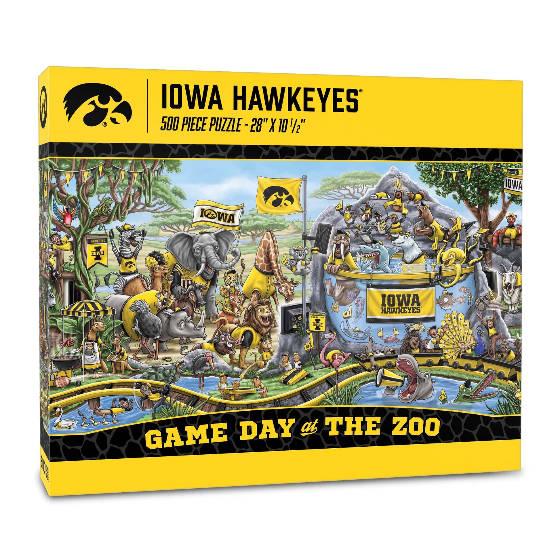 YouTheFan NCAA Iowa Hawkeyes Game Day at The Zoo 500pc Puzzle