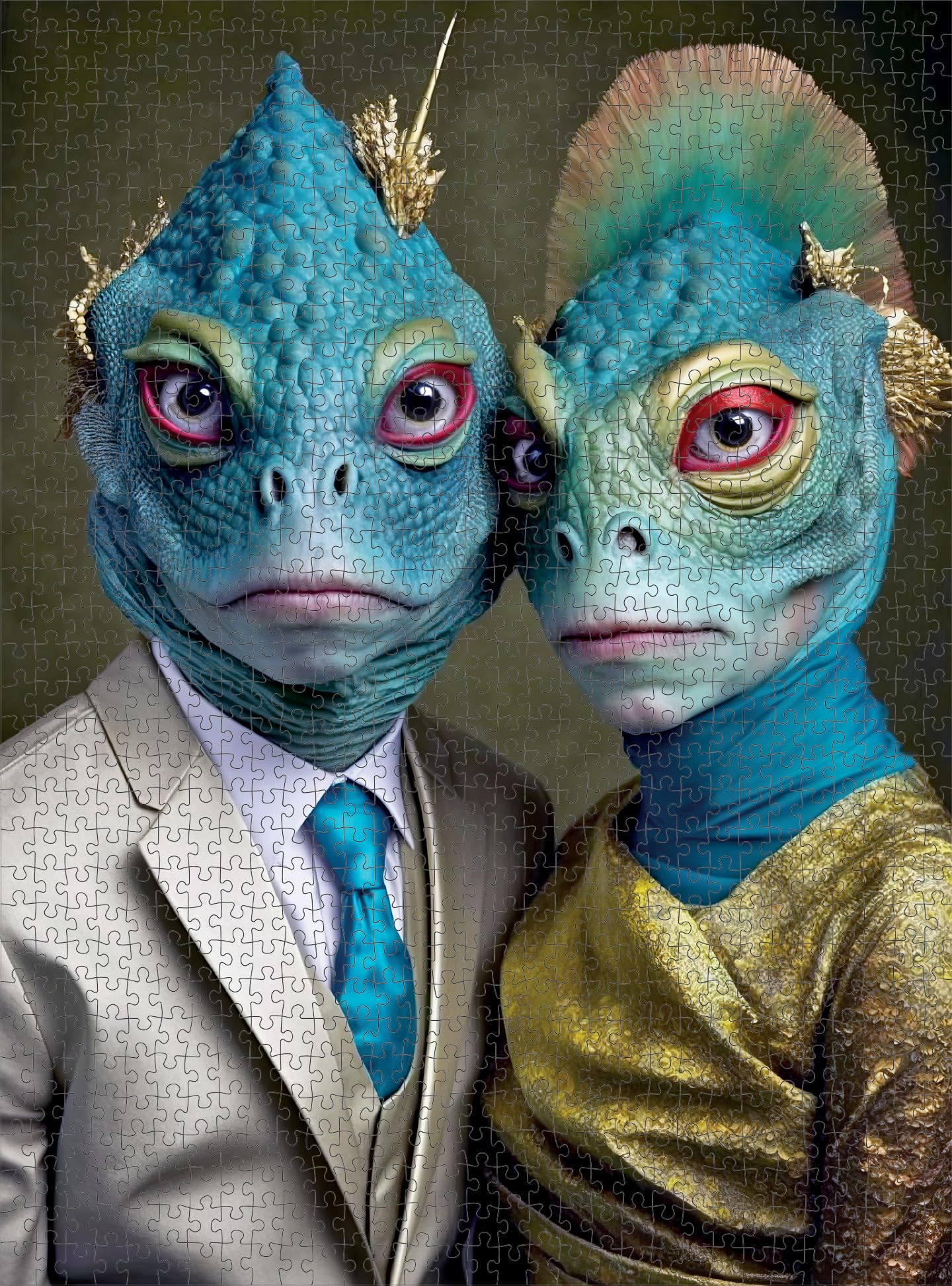 Cross & Glory - Meet The Aliens: Tralyn And Jorin - 1000 Piece Jigsaw Puzzle | Intergalactic Adventure | Premium Quality | Brain-Boosting Fun | Vibrant Colors | Storage Box