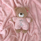 Baby Starters Little Me Plush Bear Rattle With Thank Heaven For Little Girls Embroidery (Pink, 9 Inch)