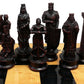 Hpl Medieval Times Crusades King Richard Lionheart Knight Chess Men Set Antique Color- No Board