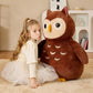 Earthsound Giant Owl Stuffed Animal Plush Toy,Large Owl Jumbo Cute Soft Toys,Big Size Huge Fluffy Plushy Oversized Fat Plushie,G