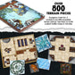 Dungeon Craft Volume 2 Game, Hundreds Of Terrain Pieces, Cut Place Play, Build Interactive Maps, Double-Sided & Water-Resistant,