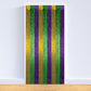 1-Ply FR Gleam N Curtain (gold, green, purple) Party Accessory (1 count) (1/Pkg)