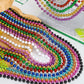 200PCS Mardi Gras Beads, 33'' Bead Necklace, Colorful Mardi Gras Accessories, Women Men Party Beads Parade Throws Bulk for Chris