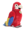 Aurora® Miyoni® Macaw Parrot Stuffed Animal - 11 Inches, Red - Lifelike Detail, Polyester Material, Model 26251