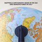 Waypoint Geographic Scout+ With Map, World Globe For Kids, Decorative Classroom Globe With Stand, More Than 4000 Places, 12” Interactive Globe, Bonus Map Included, Blue