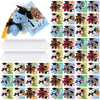 Hanaive 48 Set Mini Graduation Stuffed Bears Bulk 3 Plush Bear Class of 2025 Stuffed Animal with Cap Tie Grad Card Organza Bag