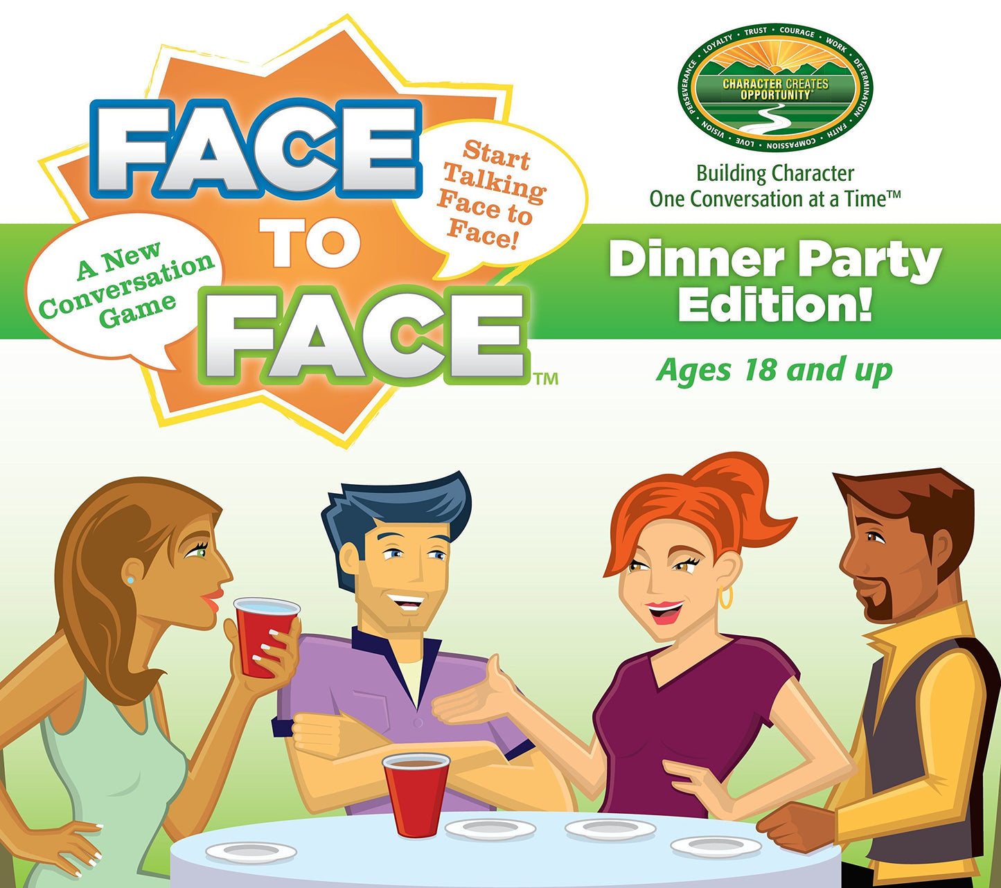 Face To Face Card Game (Dinner Party Edition) - Open Communication And Character Development, Ages 18 And Up
