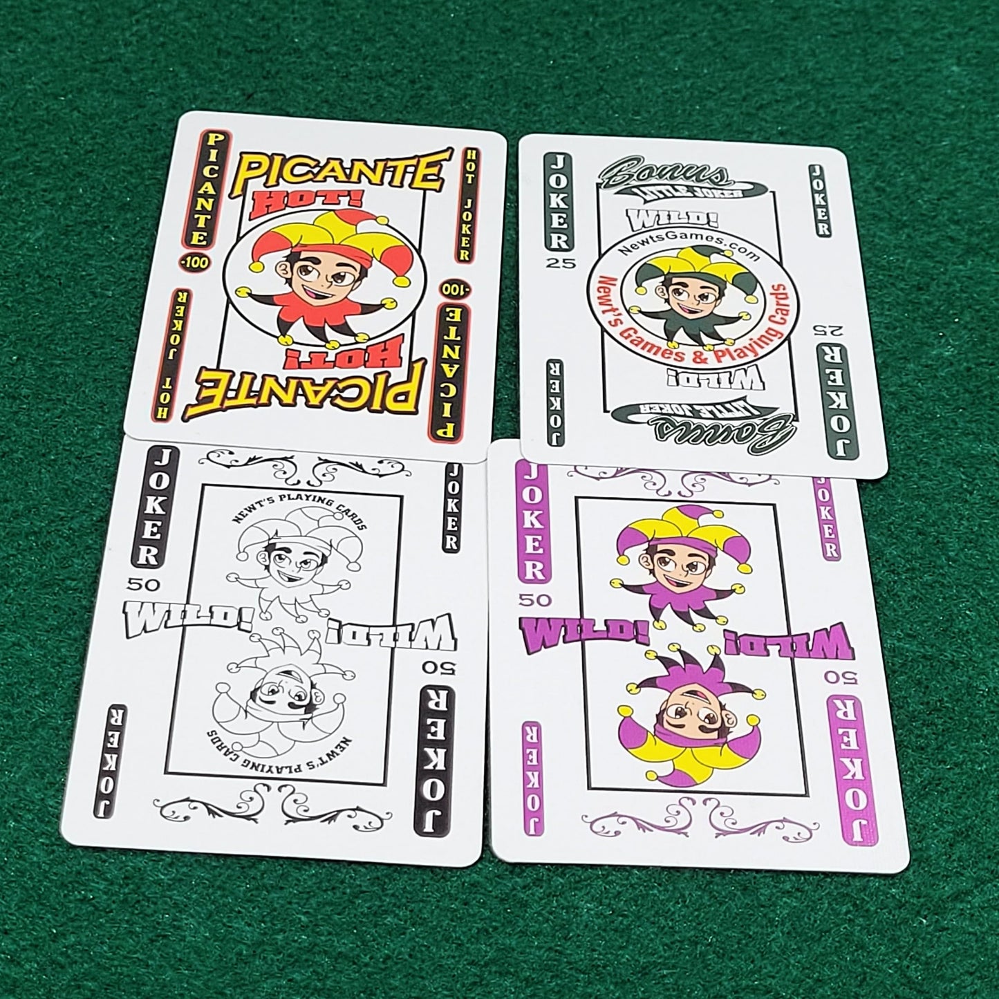 Newt's Playing Cards Canasta Clásico Double Deck Set - Deluxe Edition, Red, Cardstock, Includes 2 Single Decks with Point Values