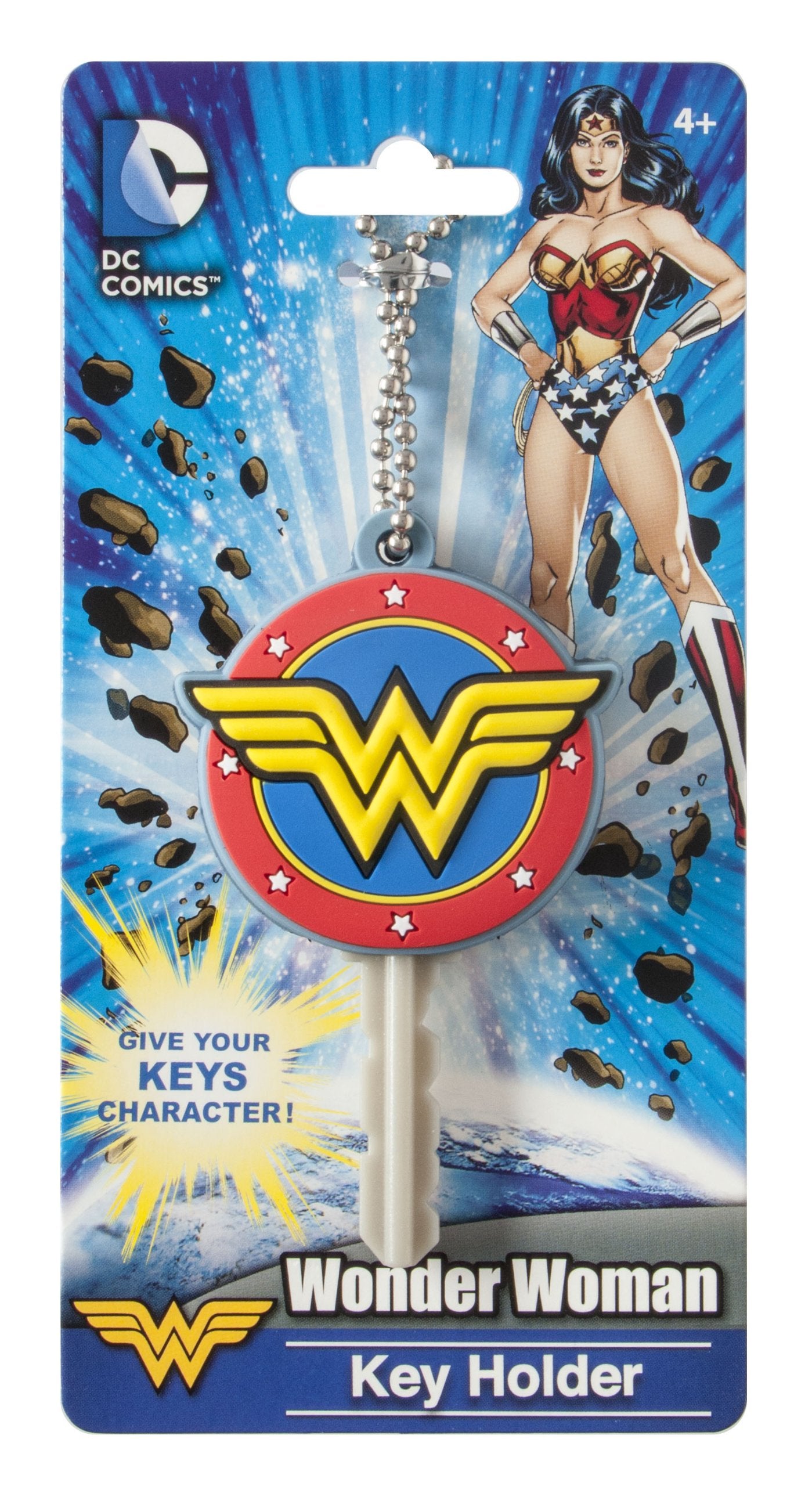 Dc Wonder Woman Logo Soft Touch Pvc Key Holder