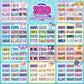 Scarmat 320pcs DIY Jewelry Sticker Kit, Multi-Colored Acrylic Stickers, Bracelet Set for Girls Ages 5-12, Model 907C