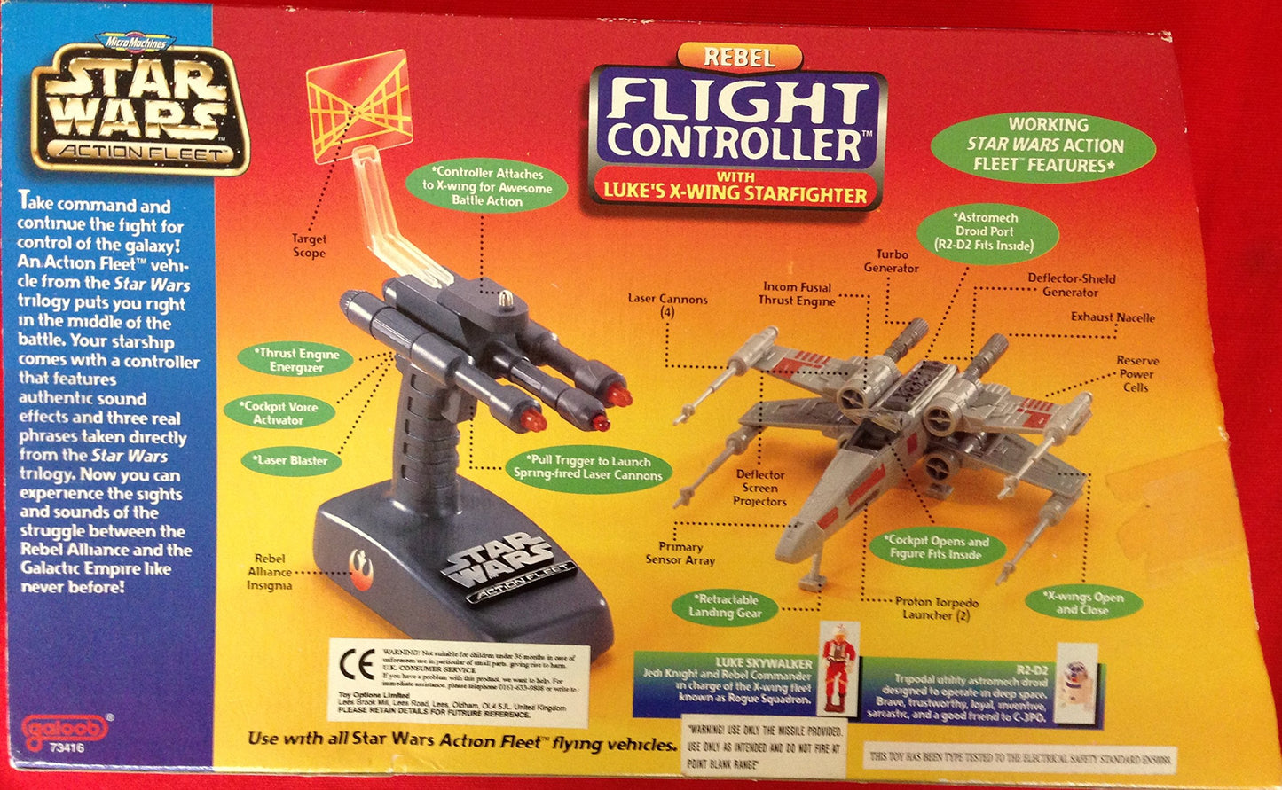 Star Wars Action Fleet Rebel Flight Controller W/ Luke'S X-Wing Starfighter