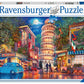 Ravensburger 500 Piece Jigsaw Puzzle - Evening in Pisa for Ages 10+, Black, Cardboard, Model 17380