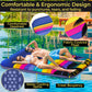 Jambo Pool Floats, Extra Large Fabric Pool Float, Comfortable Oversized Pool Floats For Adults, Heavy Duty Pool Air Mattress, Inflatable Lounge Raft, Tanning Pool Lounger, Tanning Chair, Pool Toys