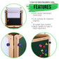 U.S. Art Supply Childrens 3-Sided Art Activity Easel with Chalkboard, Large Paper Roll, Shelf & Plastic Paint Cups