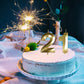 21st Birthday Candles,Gold Number 21 &12 Cake Topper for Birthday Decorations Party Decoration