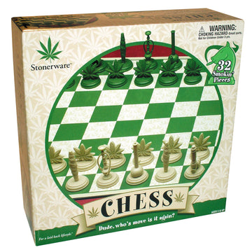 ICUP Stonerware Chess Set Game - Multi-colored Plastic - One Size - Model 00747