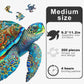 Wooden Jigsaw Puzzle For Adults And Kids Unique Shape Wood Colorful Beautiful Box Fun Challenge Brain Health Family Game Creativ