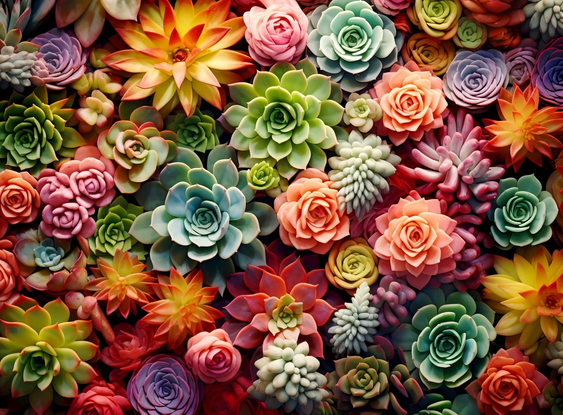 1000 Piece Puzzle For Adults - Succulent Plants Puzzle - Family Puzzle Toys, Puzzle Puzzles Gift (Succulent, 1000 Pieces)