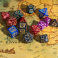 Poludie 5 Sets/35Pcs Dnd Dice Set Dragon Pattern Polyhedral Die With Leather Bag D&D Dice Set For Dungeons And Dragons Rpg Table