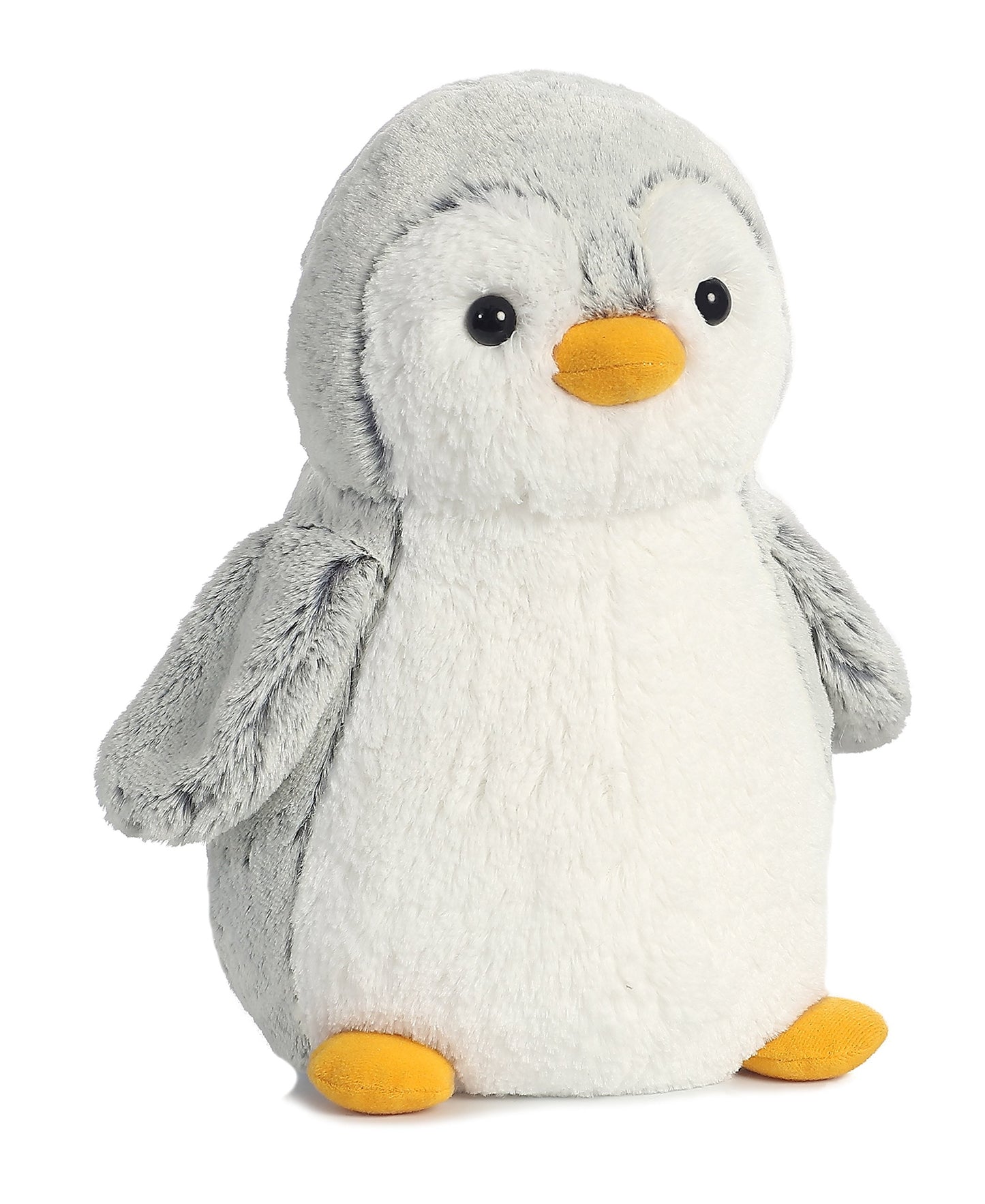 Aurora® Playful Pompom Penguin™ Plush Stuffed Animal - Gray, 11.5 Inches - Ideal for Kids and Adults - Model 09860