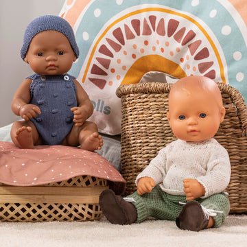 Miniland Educational - 12.63'' Anatomically Correct Newborn Baby Doll, Hispanic Boy