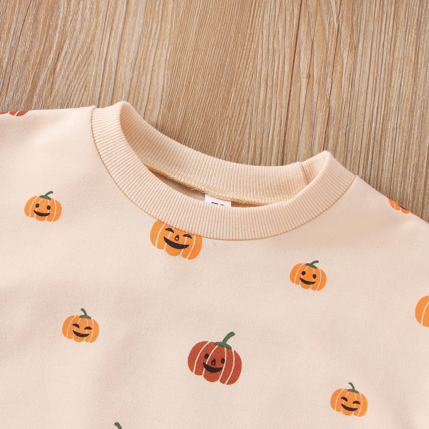 Fybitbo Halloween Baby Girl Boy Clothes Pumpkin Romper Sweatshirt Onesie Long Sleeve Bodysuit Top Fall Winter Outfit (Halloween