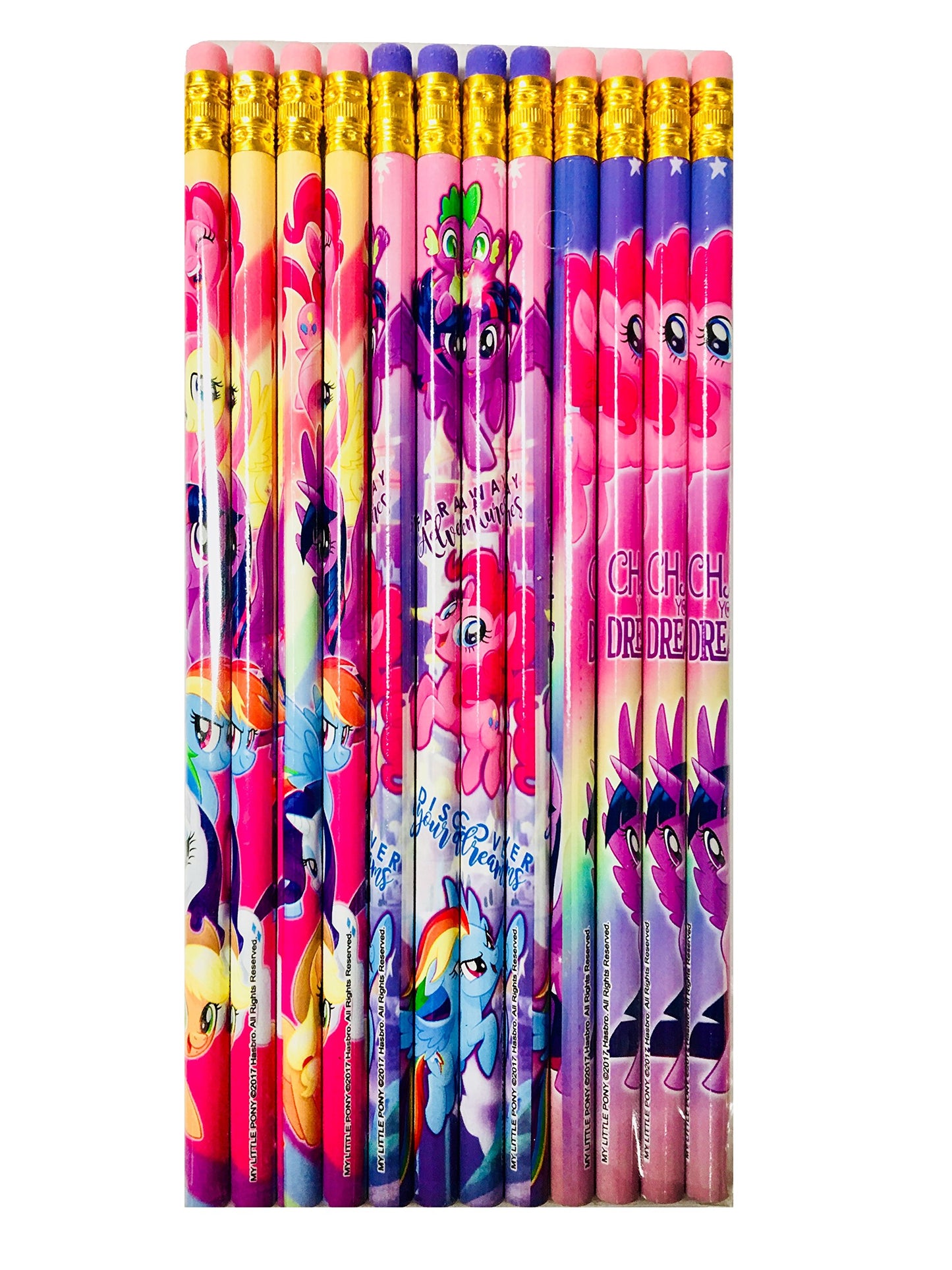 Hasbro MLP Pencil and Eraser 12 Pack