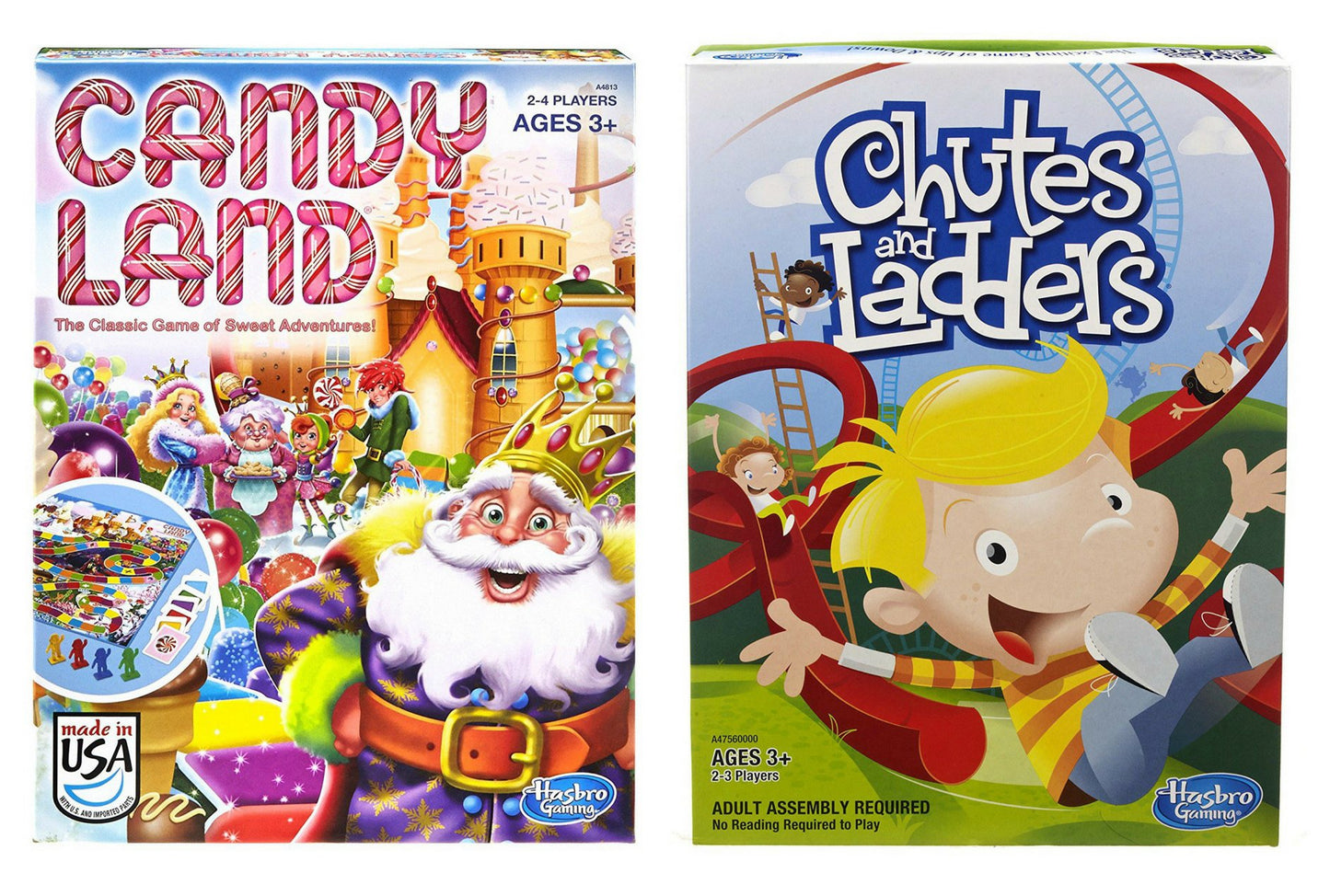 Hasbro Candyland And Chutes And Ladders Board Games