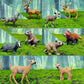 Scahow Forest Animal Toys Figures, 10Pcs Plastic Woodland Animal Figurines For Cake Topper, Realistic Miniature Wild Creature To
