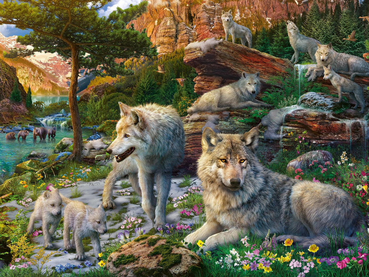 Ravensburger Wolf Wilderness Jigsaw Puzzle - 1500 Piece | Unique Softclick Technology | Vibrant, Glare-Free, And Durable | Ideal For Adults And Kids | Fsc Certified
