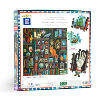 Eeboo: Piece And Love Alchemist Cabinet 1000 Piece Square Jigsaw Puzzle, Jigsaw Puzzle For Adults And Families, Includes Glossy, Sturdy Pieces And Minimal Puzzle Dust