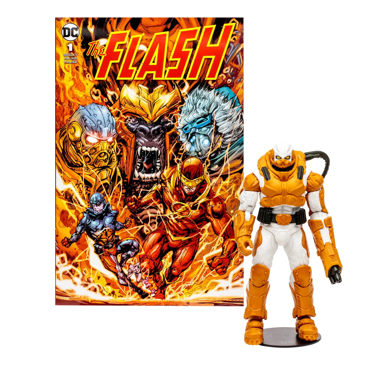 Mcfarlane Toys - Dc Direct 7In Figure With Comic - The Flash Wv2 - Heatwave