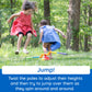 Fat Brain Toys 2-in-1 Musical Jump 'n Toss - Yellow Active Game for Kids 4+, Plastic Indoor/Outdoor Fun, Model FB192-1