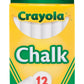 CHALK WHITE 12 STICKS (Pack of 1)