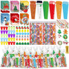 Zhanmai 350 Pcs Christmas School Stationery Gift Set for Kids Xmas Stationery Set for Stocking Stuffers 30 Pack with Notebook Pe